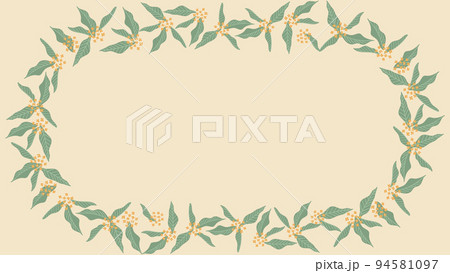 金木犀のシンプルオレンジフレーム 金木犀のシンプルオレンジフレーム 94581097