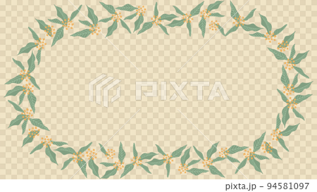 金木犀のシンプルオレンジフレーム 金木犀のシンプルオレンジフレーム 94581097