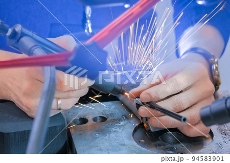 Gas tungsten arc welding - GTAW or tungsten inert gas TIG 94583901