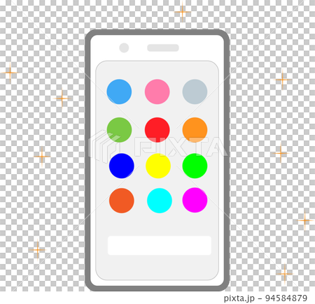 全新智能手機的插圖 全新智能手機的插圖 94584879
