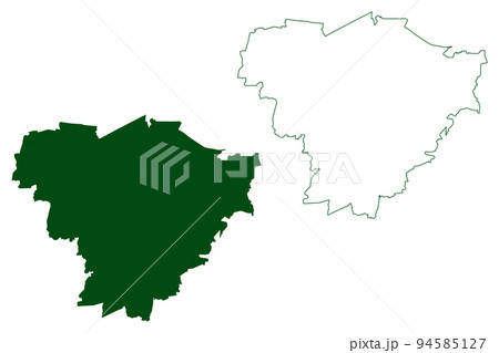 Manuel Doblado municipality (Free and Sovereign State of Guanajuato, Mexico, United Mexican States) map vector illustration, scribble sketch Manuel Doblado map 94585127