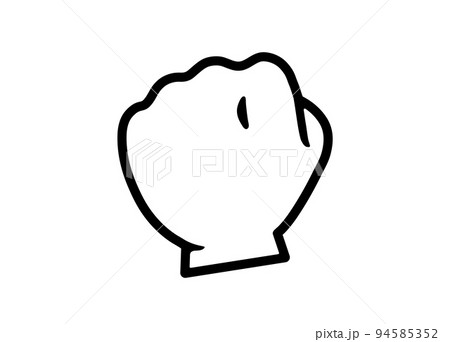 ファイト こぶし アイコン 頑張る ベクターイラスト 94585352