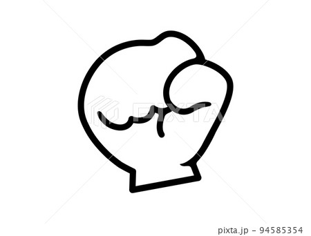 ファイト こぶし アイコン 頑張る ベクターイラスト 94585354