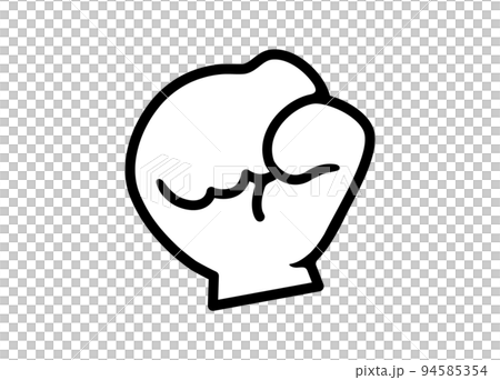 ファイト こぶし アイコン 頑張る ベクターイラスト 94585354