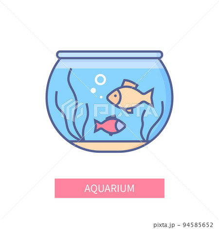 Aquarium - modern colorful line design style icon 94585652
