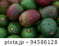 Fresh green and purple avocado on retail display 94586128