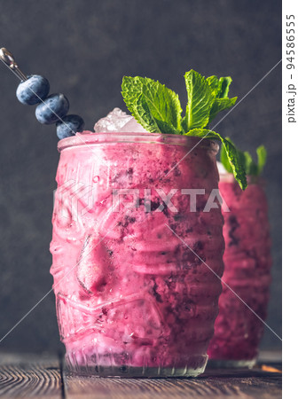 Blueberry colada cocktail Blueberry colada cocktail 94586555