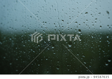 Water drops on the glass - abstract background, Shades of Gray Water drops on the glass - abstract background, Shades of Gray 94587635