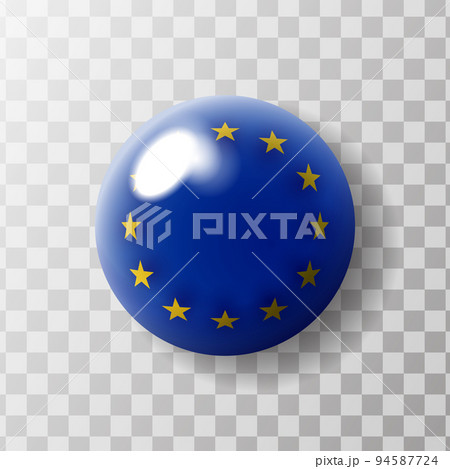 European flag isolated globe 94587724