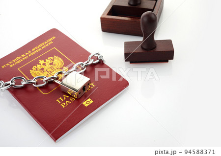 Stop russian illegal migration concept, Prohibition and suspension of visas 94588371