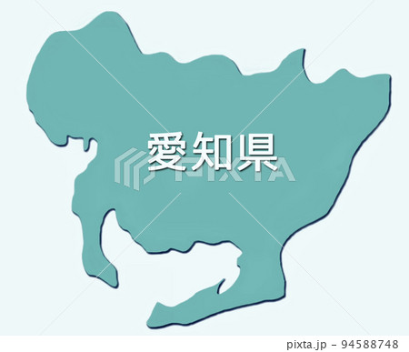 日本地図　アイコン　愛知県 94588748