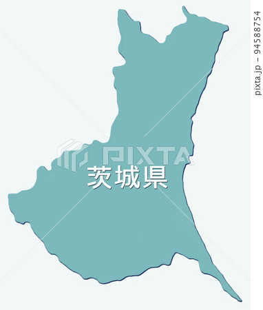 日本地図　アイコン　茨城県 94588754
