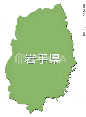 日本地図　アイコン　岩手県 94588766