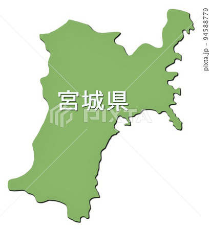 日本地図 アイコン 宮城県 日本地図 アイコン 宮城県 94588779