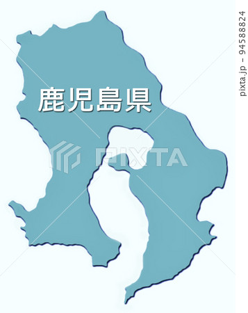 日本地図　アイコン　鹿児島県 94588824