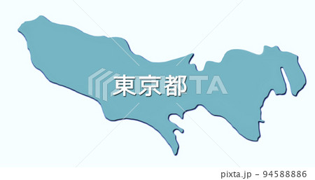 日本地図　アイコン　東京都 94588886