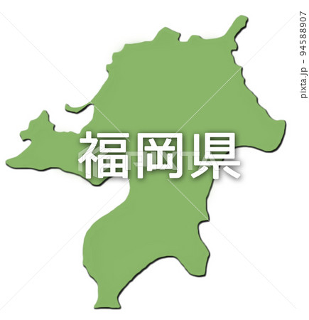 日本地図　アイコン　福岡県 94588907