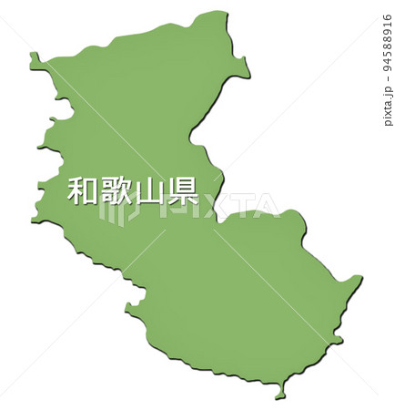 日本地図　アイコン　和歌山県 94588916