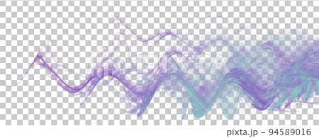 purple blue line drawing horizontal wave, isolated element, decor purple blue line drawing horizontal wave, isolated element, decor 94589016