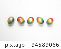 Easter eggs of different colors. Preparing for Easter Week. 94589066