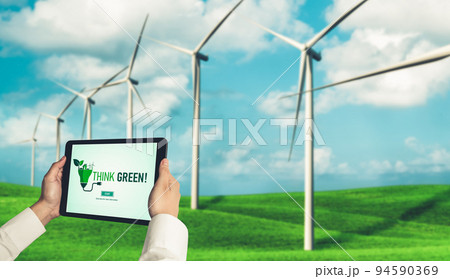 Green business transformation for environment saving and ESG business concept Green business transformation for environment saving and ESG business concept 94590369