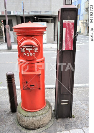 【★希少★】郵便差出箱一号丸型　大正ポストバンク45cm ／株式会社イノウエ製造 ☆希少☆】郵便差出箱一号丸型 大正ポストバンク45cm ／株式会社