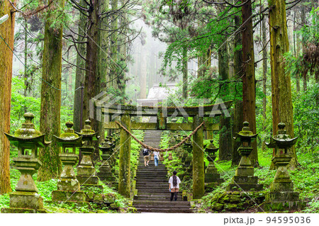 神秘的な神社「パワースポット・本堂への道周辺風景」上色見熊野座神社(阿蘇郡高森町上色見) 神秘的な神社「パワースポット・本堂への道周辺風景」上色見熊野座神社(阿蘇郡高森町上色見) 94595036