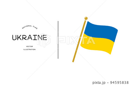 ウクライナの国旗アイコン ベクターイラスト	 94595838