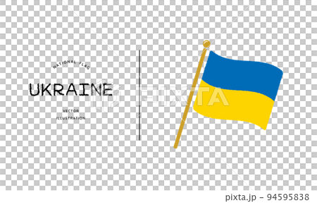ウクライナの国旗アイコン ベクターイラスト	 94595838