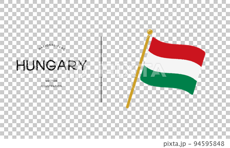 ハンガリーの国旗アイコン ベクターイラスト ハンガリーの国旗アイコン ベクターイラスト 94595848