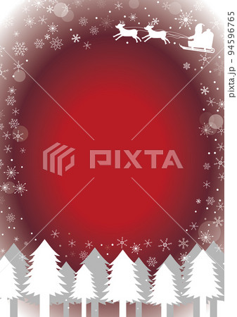 冬 メリークリスマス フレーム 94596765