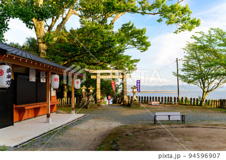 境内風景「永尾剱神社. えいのおつるぎじんじゃ. 不知火町」パワースポット・観光地 境内風景「永尾剱神社. えいのおつるぎじんじゃ. 不知火町」パワースポット・観光地 94596907