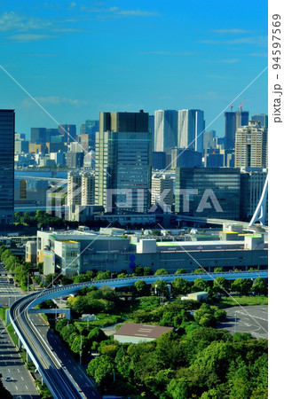 テレコムセンタ展望台からお台場の風景 テレコムセンタ展望台からお台場の風景 94597569