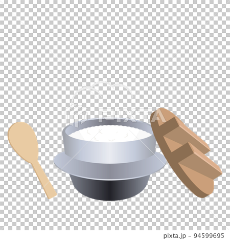 羽釜で炊いたのご飯のイラスト 94599695