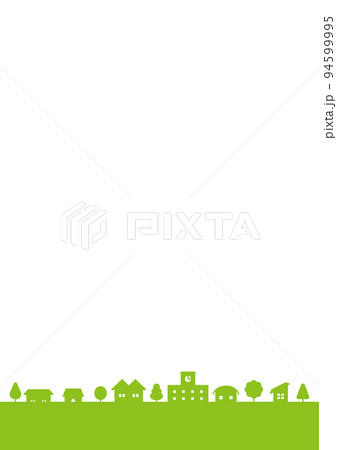 シンプルな街並み風景のイラスト シンプルな街並み風景のイラスト 94599995