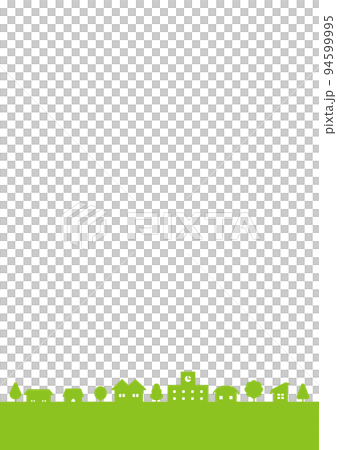 シンプルな街並み風景のイラスト シンプルな街並み風景のイラスト 94599995