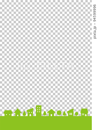 シンプルな街並み風景のイラスト 94599996