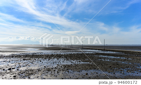 長部田海床路（ながべたかいしょうろ）風景　　観光名所 94600172
