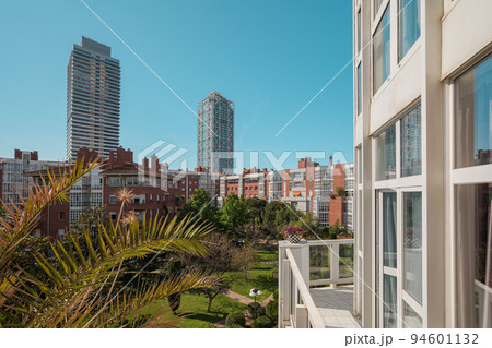 View from a balcony in modern residential complex in Barcelona, Spain View from a balcony in modern residential complex in Barcelona, Spain 94601132
