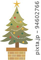シックな色のクリスマスツリー 94602766