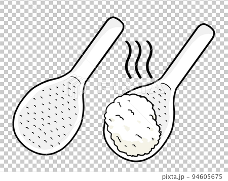 飯勺和飯勺的插圖 飯勺和飯勺的插圖 94605675
