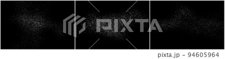 Dust particles effect vector splatter on black...のイラスト素材 [94605964] - PIXTA