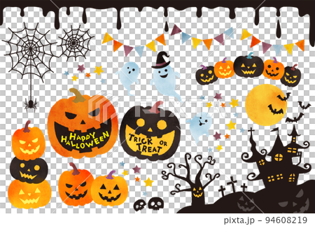 多彩可愛的萬聖節插畫集 94608219