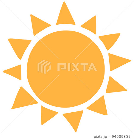 太陽のイラスト　主線なし 94609355