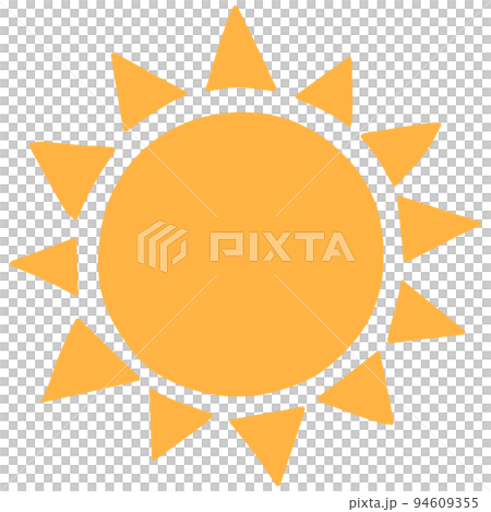太陽のイラスト　主線なし 94609355