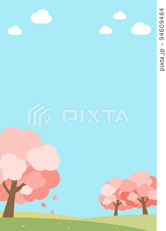 背景イラスト_桜の背景 94609484