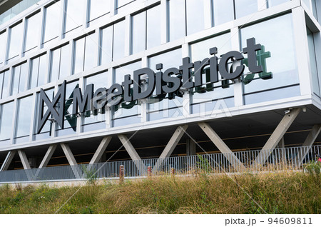 Diegem, Flemish Brabant Region, Belgium, Facade of the Meet District company for remote meeting offices near the airport 94609811