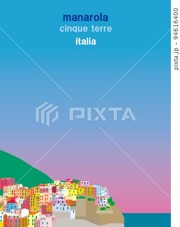 マナローラ manarola チンクエテッレ cinque terre イタリア italia 夕景 マナローラ manarola チンクエテッレ cinque terre イタリア italia 夕景 94616400