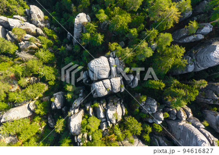 Rock city in the Adrspach Rocks, part of the Adrspach-Teplice Landscape Park in the Czech Republic 94616827