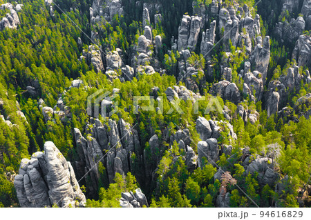 Rock city in the Adrspach Rocks, part of the Adrspach-Teplice Landscape Park in the Czech Republic 94616829